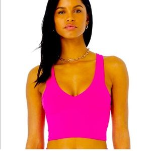Alo Real Bra Tank Neon Pink